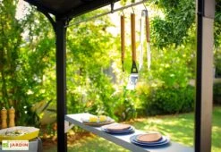 Abri Barbecue En Aluminium Et Polycarbonate 180 X 240 Cm – Austin -Promos Grillet Jardin Boutique accessoires abri bbq austin canopia palram