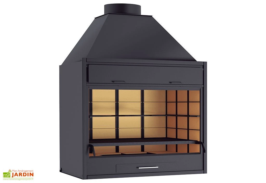 Barbecue Charbon Et Bois à Poser Ou Encastrer BF-90 Acier 89,5 X 65 Cm 1 Barbecue Charbon Et Bois à Poser Ou Encastrer BF-90 Acier 89,5 X 65 Cm