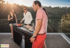 Barbecue Métal GOB01 -Promos Grillet Jardin Boutique barbecue metal peint gob01 avec plateau mobile