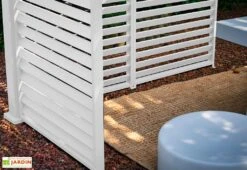 Panneau Brise-vue En Aluminium Pour Pergola Ombréa 1 M -Promos Grillet Jardin Boutique bas panneau brise vue blanc
