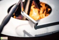 Grille En Inox Pour Brasero Plancha En Acier Boule ⌀ 38 Cm -Promos Grillet Jardin Boutique bras articule grille cuisson brasero