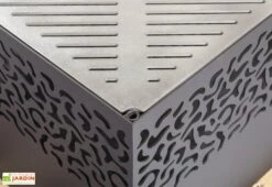 Braséro Barbecue En Acier Cube Small 75 X 45 Cm + Grille De Cuisson 11 Braséro Barbecue En Acier Cube Small 75 X 45 Cm + Grille De Cuisson -Promos Grillet Jardin Boutique brasero barbecue acier noir cube 75x45cm 1