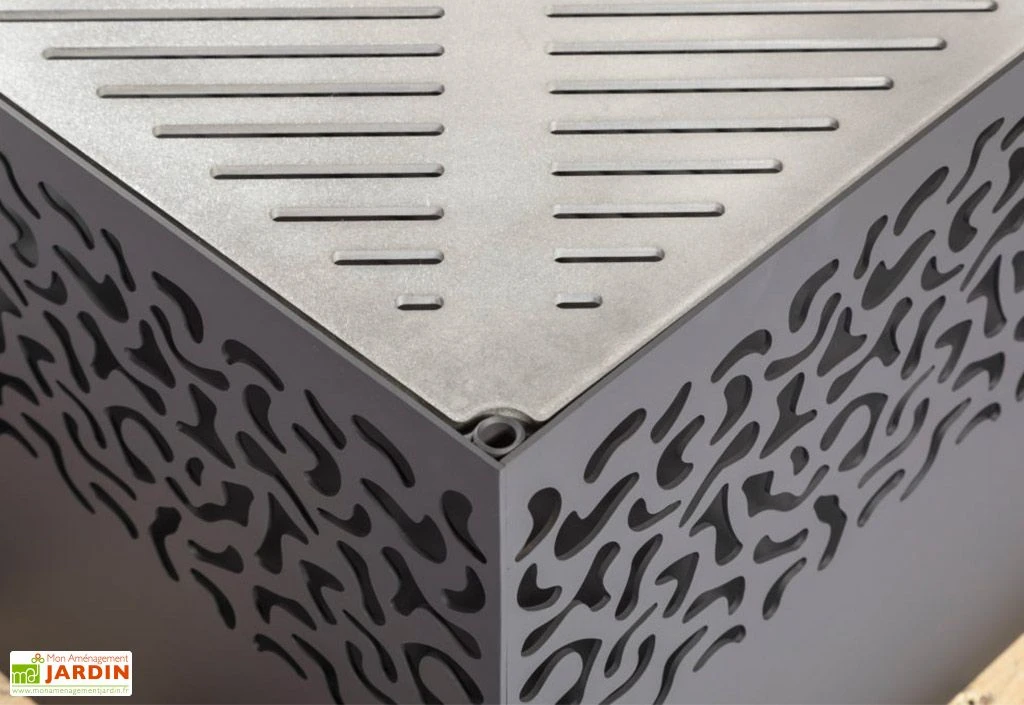 Braséro Barbecue En Acier Cube Small 75 X 45 Cm + Grille De Cuisson 6 Braséro Barbecue En Acier Cube Small 75 X 45 Cm + Grille De Cuisson – Image 6