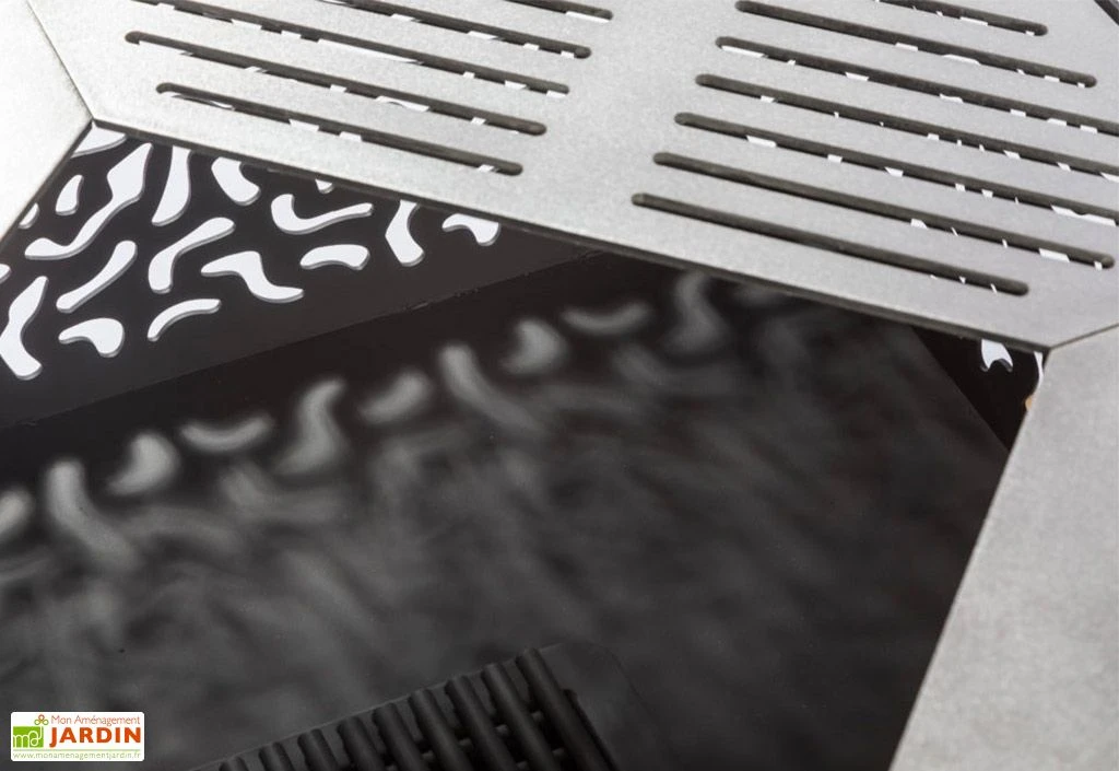 Braséro Barbecue En Acier Cube Small 75 X 45 Cm + Grille De Cuisson 5 Braséro Barbecue En Acier Cube Small 75 X 45 Cm + Grille De Cuisson – Image 5