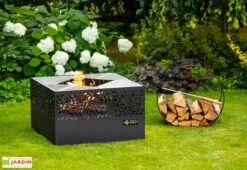 Braséro Barbecue En Acier Cube Small 75 X 45 Cm + Grille De Cuisson 8 Braséro Barbecue En Acier Cube Small 75 X 45 Cm + Grille De Cuisson -Promos Grillet Jardin Boutique brasero barbecue acier noir cube 75x45cm