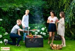 Braséro Barbecue En Acier Cube Small 75 X 45 Cm + Grille De Cuisson 9 Braséro Barbecue En Acier Cube Small 75 X 45 Cm + Grille De Cuisson -Promos Grillet Jardin Boutique brasero barbecue acier noir cube 75x45cm 5