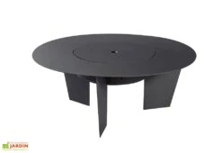 Braséro Barbecue En Acier Olymp 100 Cm + Grille De Cuisson -Promos Grillet Jardin Boutique brasero barbecue acier olymp 100cm grille cuisson 8