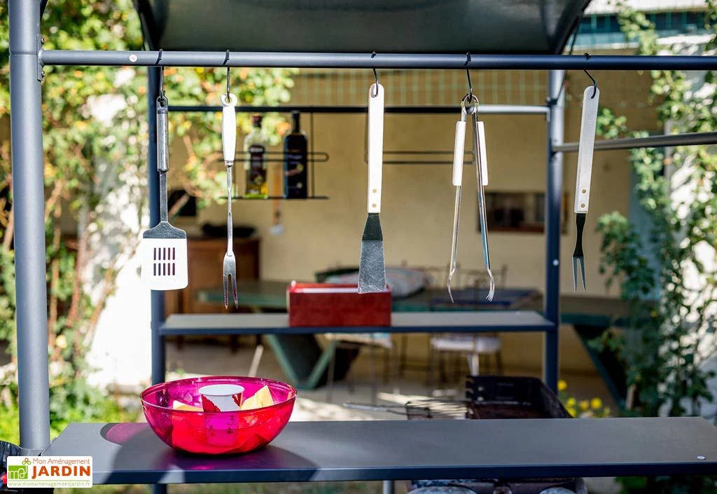 Carport Abri Pour Barbecue Acier Galvanisé Et époxy 2,5 X 1,35 M 4 Carport Abri Pour Barbecue Acier Galvanisé Et époxy 2,5 X 1,35 M – Image 4