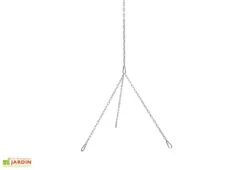 Ensemble Trépied + Grille De Cuisson En Inox Pour Braséro Nobel -Promos Grillet Jardin Boutique chaine trepied brasero