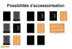 Chariot Pour Cuisine Extérieure Aluminium Et Teck TomBoy Duo -Promos Grillet Jardin Boutique chariot teck acier inox cuisine exterieure indu plus tomboy duo 5