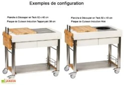 Chariot Pour Cuisine Extérieure Aluminium Et Teck ServeBoy Duo 10 Chariot Pour Cuisine Extérieure Aluminium Et Teck ServeBoy Duo -Promos Grillet Jardin Boutique chariot teck aluminium cuisine exterieure indu plus servboy duo 2