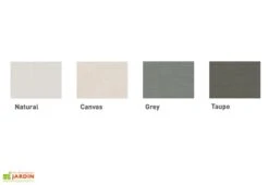 Parasol Carré En Aluminium 250 Cm - Infina Toile Solidum -Promos Grillet Jardin Boutique coloris toiles solidum umbrosa 13