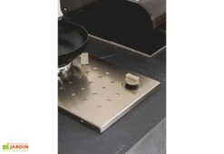 Cuisine Extérieure Professionnelle à 4 Modules GREY CANA Style + Housse -Promos Grillet Jardin Boutique cuisine exterieure grise en ceramique avec 4 modules cana style avec housse offerte cana concept 4