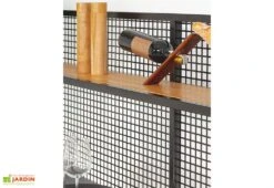 Cuisine Extérieure Professionnelle 5 Modules Grey CANA Classic + Housse -Promos Grillet Jardin Boutique cuisine exterieure professionnelle 5 modules grise bois acier cana classic avec housse de protection offerte cana concept 2