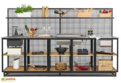 Cuisine Extérieure Professionnelle 5 Modules Grey CANA Classic + Housse