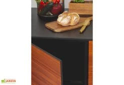 Cuisine Extérieure Professionnelle à 4 Modules SAPELI CANA Style + Housse -Promos Grillet Jardin Boutique cuisine exterieure professionnelle a 4 modules sapeli cana style housse