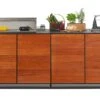 Cuisine Extérieure Professionnelle à 4 Modules SAPELI CANA Style + Housse