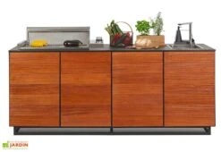 Cuisine Extérieure Professionnelle à 4 Modules SAPELI CANA Style + Housse