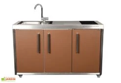 Cuisine Extérieure Avec évier, Réfrigérateur, Plaque à Induction – MO 150