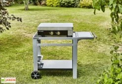 Desserte Extérieure En Acier Media L – 122 X 65 X 80 Cm -Promos Grillet Jardin Boutique desserte exterieure acier