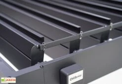 Pergola Bioclimatique Adossée En Aluminium Anthracite 15,9 M² - Ombréa 11 Pergola Bioclimatique Adossée En Aluminium Anthracite 15,9 M² - Ombréa -Promos Grillet Jardin Boutique detail pergola alu anth