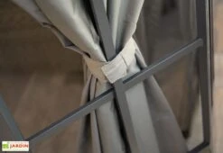 Rideaux En Polyester Pour Pavillon De Jardin Savino -Promos Grillet Jardin Boutique detail rideaux scratch