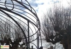 Gloriette En Fer Forgé - Fleurdelisée ∅ 2,40 M -Promos Grillet Jardin Boutique details gloriette fer forge godart ferronnerie