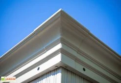 Tonnelle De Jardin En Aluminium Et Acier Galvanisé Striano 10,78 M² -Promos Grillet Jardin Boutique details tonnelle metal sojag striano 10m2