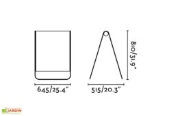 Luminaire Extérieur LED En Aluminium Et Textilène - Cadaqués -Promos Grillet Jardin Boutique dimensions lampe led faro cadaques