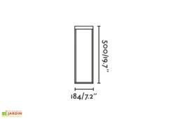 Lampe Solaire De Jardin à LED 18 X 50 Cm - Kasp -Promos Grillet Jardin Boutique dimensions lampe solaire faro kasp