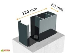 Promos Grillet Jardin Boutique -Promos Grillet Jardin Boutique fixation poteau pergola aluminium cornaline 1 2