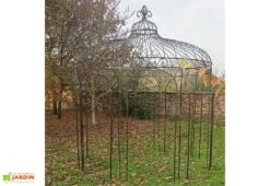 Gloriette En Fer Forgé - Fleurdelisée ∅ 3,00 M -Promos Grillet Jardin Boutique gloriette jardin fer forge fleurdelisee godart