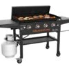 Plancha à Gaz 4 Brûleurs 60 KW Blackstone 36’’ + Couvercle