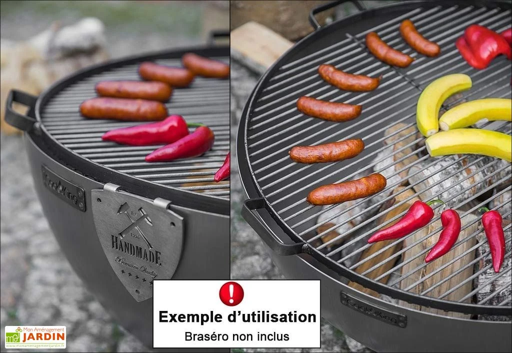 Grille De Cuisson Ronde En Acier Galvanisé Pour Braséro Premium 3 Grille De Cuisson Ronde En Acier Galvanisé Pour Braséro Premium – Image 3