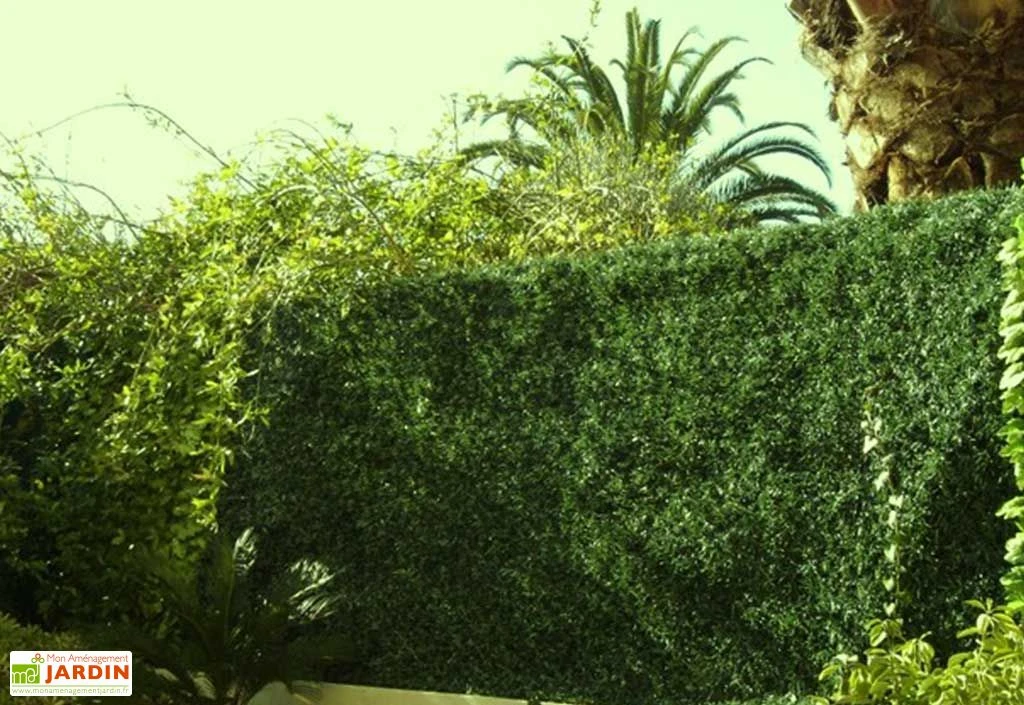 Haie Artificielle En PVC De 243 Brins Lux - 3 X 1,50 M 2 Haie Artificielle En PVC De 243 Brins Lux - 3 X 1,50 M – Image 2
