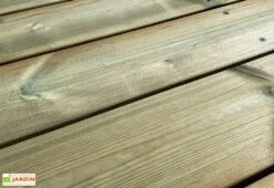 Kit Lames De Terrasse En Bois De Pin Traité 50 M² + Visserie