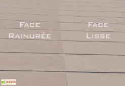 Lames De Terrasse En Composite Pleines Et Réversibles 25 M² -Promos Grillet Jardin Boutique lames terrasse composite reversibles beige 2