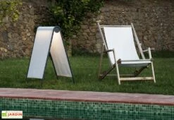 Luminaire Extérieur LED En Aluminium Et Textilène - Cadaqués -Promos Grillet Jardin Boutique luminaire jardin led faro cadaques beige