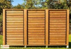 Panneau Brise-Vue En Bois Traité THT 1 X 2 M (la Pièce) -Promos Grillet Jardin Boutique panneau brise vue bois traite tht 1x2m 1