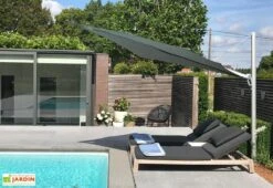 Parasol Déporté 250 Cm - Spectra Droit Toile Sunbrella -Promos Grillet Jardin Boutique parasol deporte spectra droit 250cm umbrosa 1