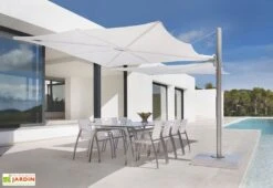 Parasol Déporté 250 Cm - Spectra Duo Toile Solidum -Promos Grillet Jardin Boutique parasol deporte spectra duo 250cm umbrosa 1