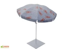 Parasol Rond En Tissu Et Métal ø 167 Cm – Lobster
