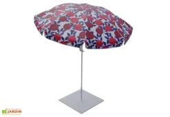 Parasol Rond En Tissu Et Métal ø 167 Cm – Pomegranate