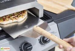 Pelle à Pizza En Acier Inoxydable Et Bois La Hacienda 65 Cm -Promos Grillet Jardin Boutique pelle pizza four pizza bbq bois acier inox la hacienda 1