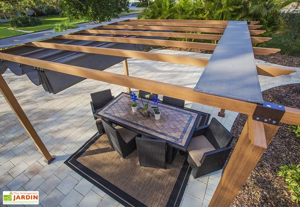 Paragon Pergola En Aluminium Effet Bois Florida 12,25 M² 2 Paragon Pergola En Aluminium Effet Bois Florida 12,25 M² – Image 2