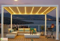 Kit D’éclairage Pour Pergola Ombréa 3 Lames – 3 M -Promos Grillet Jardin Boutique pergola alu lampe led batterie solaire
