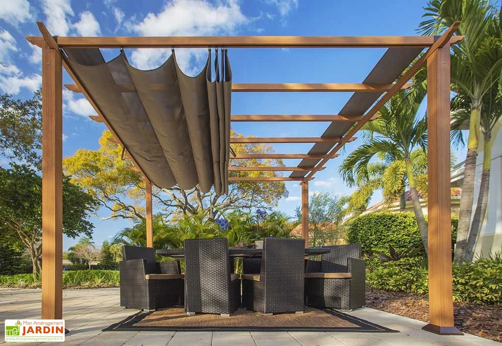 Paragon Pergola En Aluminium Effet Bois Florida 12,25 M² 1 Paragon Pergola En Aluminium Effet Bois Florida 12,25 M²