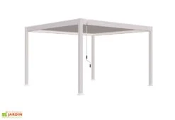 Pergola Bioclimatique Ombréa En Aluminium 4 X 4 M Autoportée - Blanche -Promos Grillet Jardin Boutique pergola bioclimatique 4x4m manuvelle ombrea 15 728547