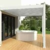 Pergola Bioclimatique Ombréa En Aluminium 3 X 4 M Adossée - Blanche