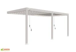 Pergola Bioclimatique Ombréa En Aluminium 3 X 6 M Adossée - Blanche 10 Pergola Bioclimatique Ombréa En Aluminium 3 X 6 M Adossée - Blanche -Promos Grillet Jardin Boutique pergola bioclimatique adossee 3x6m alu ombrea 15 729278